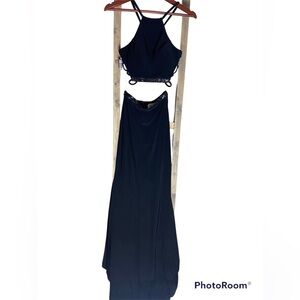 ELLIE Wilde 2 peice halter top grad dress